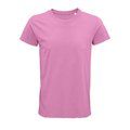 Camiseta ajustada de cuello redondo para hombre Rosa Orquídea M