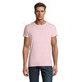 Camiseta ajustada de cuello redondo para hombre Rosa Pálido 3XL