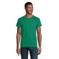 Camiseta ajustada de cuello redondo para hombre Verde XXL