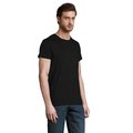 Camiseta ajustada de cuello redondo para hombre