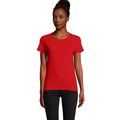 Camiseta Ajustada Mujer Algodón Orgánico Rojo M