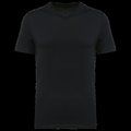 Camiseta algodón cuello de pico hombre Black 4XL