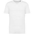 Camiseta algodón cuello de pico hombre Blanco L