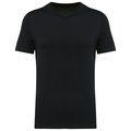 Camiseta algodón cuello de pico hombre Negro S