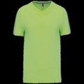 Camiseta de algodón con cuello de pico Lime 3XL