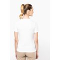 Camiseta algodón cuello pico mujer