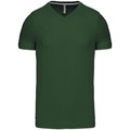 Camiseta de algodón con cuello de pico Verde 3XL