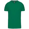 Camiseta de algodón con cuello de pico Verde 3XL