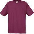 Camiseta algodón cuello redondo Burgundy S