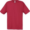 Camiseta algodón cuello redondo Rojo M