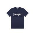 Camiseta algodón con logo Wrangler Navy XXL