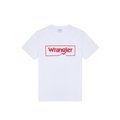 Camiseta algodón con logo Wrangler White L