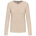 Camiseta algodón de manga larga mujer Light Sand L