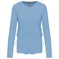 Camiseta algodón de manga larga mujer Sky Blue M