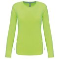 Camiseta algodón de manga larga mujer Verde M