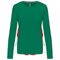 Camiseta algodón de manga larga mujer Verde XL