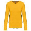 Camiseta algodón de manga larga mujer Yellow M