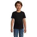 Camiseta Algodón Niño Cuello Elástico Negro M