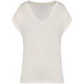 Camiseta algodón orgánico mujer holgada Ivory S