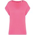 Camiseta algodón orgánico mujer holgada Rosa L