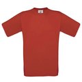 Camiseta amplia niños 100% algodón Rojo 3/4 ans