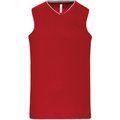 Camiseta baloncesto infantil poliéster Rojo 10/12 ans