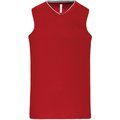 Camiseta baloncesto infantil poliéster Rojo 6/8 ans