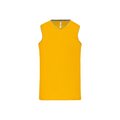 Camiseta baloncesto mujer poliéster Amarillo XS