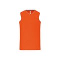 Camiseta baloncesto mujer poliéster Naranja S