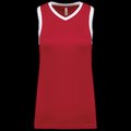 Camiseta baloncesto para mujer Sporty Red / White 3XL