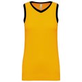 Camiseta baloncesto para mujer Sporty Yellow / Black XS