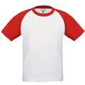 Camiseta Baseball niños algodón White / Red 9/11 ans