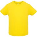 Camiseta de bebé manga corta Amarillo 12 MESES