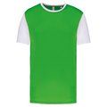 Camiseta bicolor adulto poliéster Green / White XXL