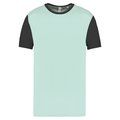 Camiseta bicolor adulto poliéster Ice Mint / Dark Grey XS