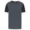 Camiseta bicolor adulto poliéster sporty grey / Black M