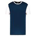 Camiseta bicolor adulto poliéster Sporty Navy / White XXL