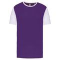 Camiseta bicolor adulto poliéster Sporty Purple / White S