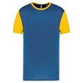 Camiseta bicolor adulto poliéster Sporty Royal Blue / Sporty Yellow M