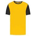 Camiseta bicolor adulto poliéster Sporty Yellow / Black 3XL