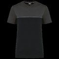 Camiseta bicolor eco Black / Dark Grey 3XL