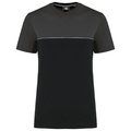 Camiseta bicolor eco Black / Dark Grey XXL