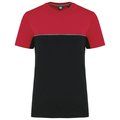 Camiseta bicolor eco Black / Red L