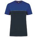 Camiseta bicolor eco Navy / Royal Blue XS