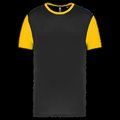 Camiseta bicolor infantil Black / Sporty Yellow 10/12 ans