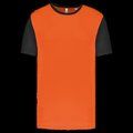 Camiseta bicolor infantil Orange / Black 8/10 ans