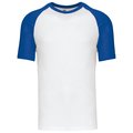 Camiseta bicolor manga corta hombre Blanco L