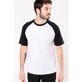 Camiseta bicolor manga corta hombre