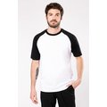 Camiseta bicolor manga corta hombre