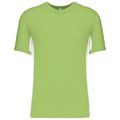 Camiseta bicolor manga corta Lime / White 3XL